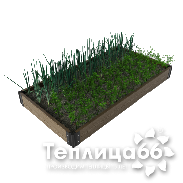 Грядка Gardeck серый, высота 150 мм