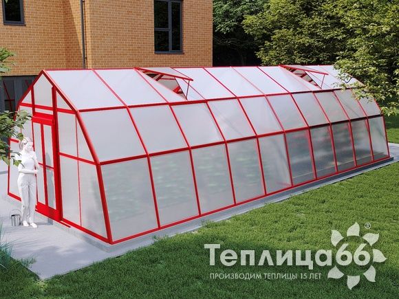 Теплица Рада Каспий под поликарбонат, 4х6 метров