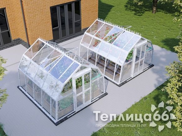 Теплица Рада Нева под стекло, ширина 2.65 метра (Калькулятор теплицы)