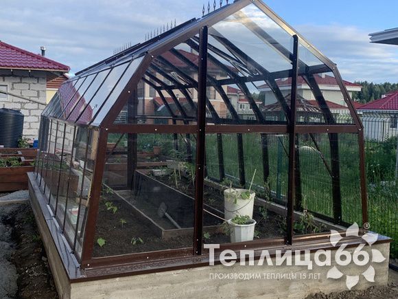 Теплица Рада Нева под стекло, ширина 2.65 метра (Калькулятор теплицы)