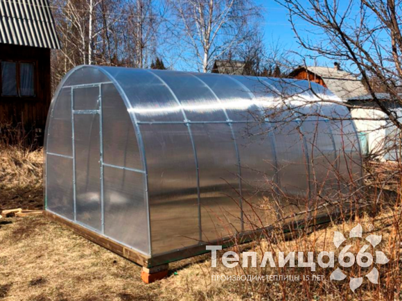 Теплица Рада Астра Премиум, оцинкованный профиль 20х30, покрытие из поликарбоната, шириной 3 метра (шаг 1 м)