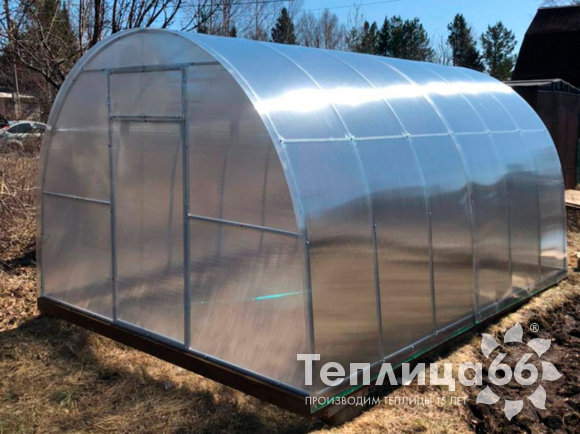 Теплица Рада Астра Премиум, оцинкованный профиль 20х30, покрытие из поликарбоната, шириной 3 метра (шаг 1 м)