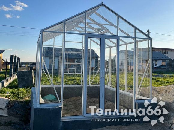 Теплица botanik standard под стекло, ширина 2,8 м