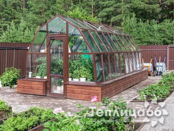 Теплица Рада Исеть под стекло, ширина 3 метра (Калькулятор)