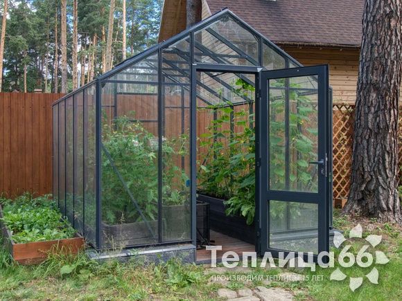 Теплица botanik standard под стекло, ширина 2,8 м